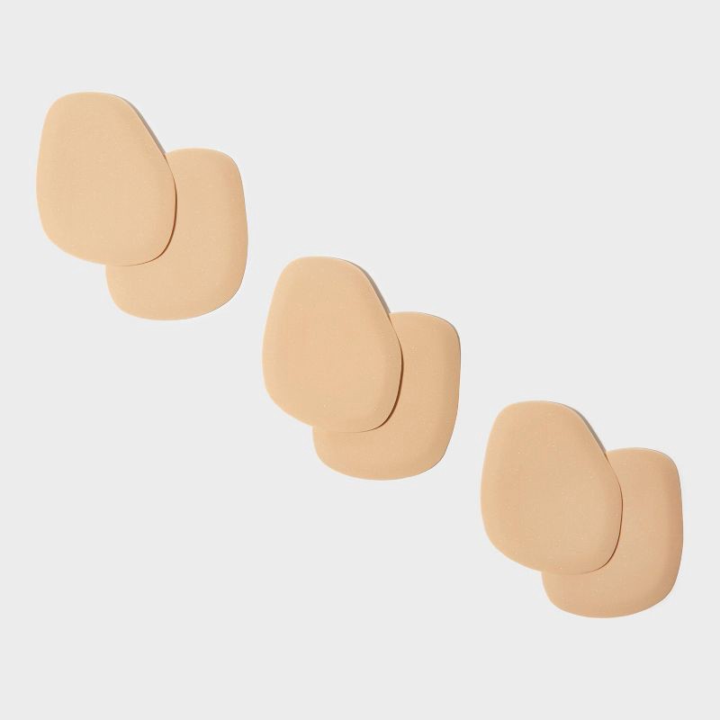 slide 2 of 5, Fab Feet Women's by Foot Petals Ball of Foot Insoles Shoe Cushion Khaki - 3 pairs: Urethane Shoe Accessories, 6" Length, 1 ct