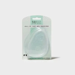Fab Feet Women's by Foot Petals Ball of Foot Gel Insoles Shoe Cushion Clear - 3 pairs: Urethane Material