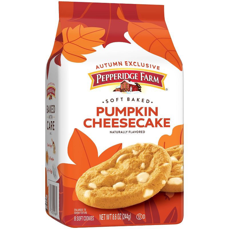 slide 5 of 7, Pepperidge Farm Pumpkin Cheesecake Soft Baked Cookies - 8.6oz, 8.6 oz