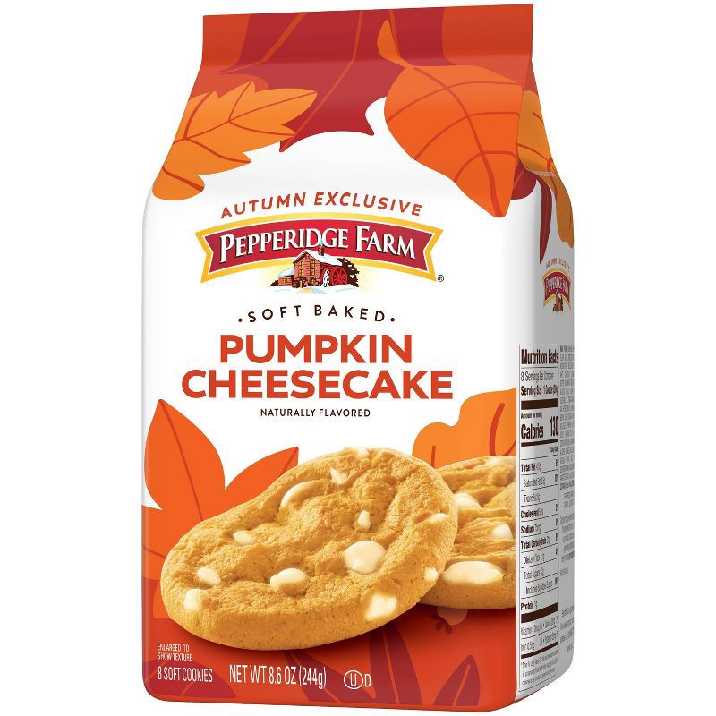 slide 7 of 7, Pepperidge Farm Pumpkin Cheesecake Soft Baked Cookies - 8.6oz, 8.6 oz