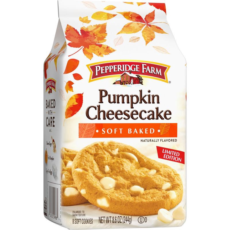 slide 3 of 7, Pepperidge Farm Pumpkin Cheesecake Soft Baked Cookies - 8.6oz, 8.6 oz