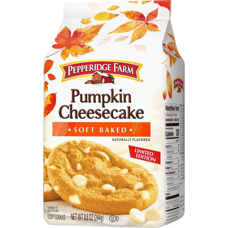 slide 7 of 7, Pepperidge Farm Pumpkin Cheesecake Soft Baked Cookies - 8.6oz, 8.6 oz