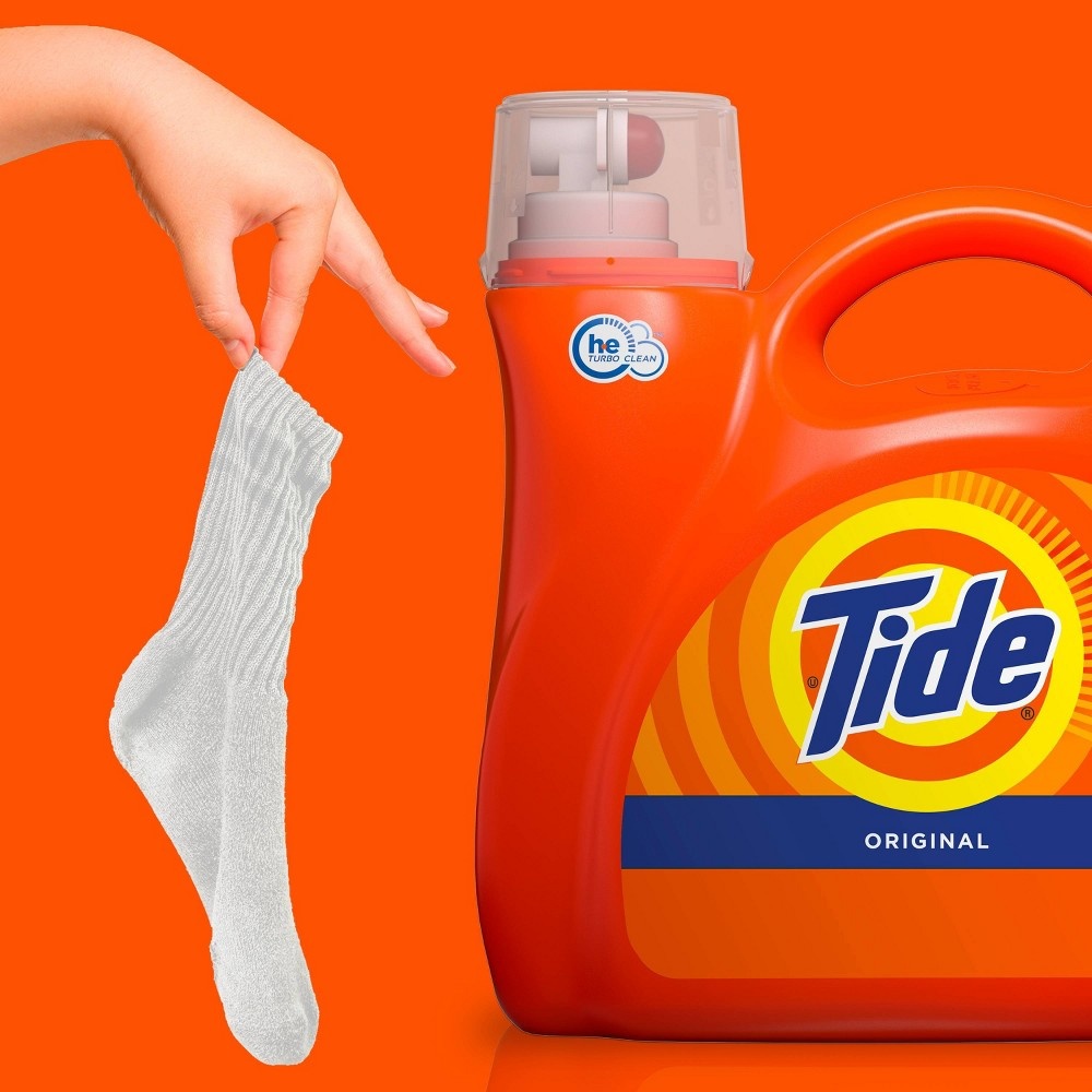 slide 7 of 8, Tide High Efficiency Liquid Laundry Detergent - Original - 138 fl oz, 1 ct