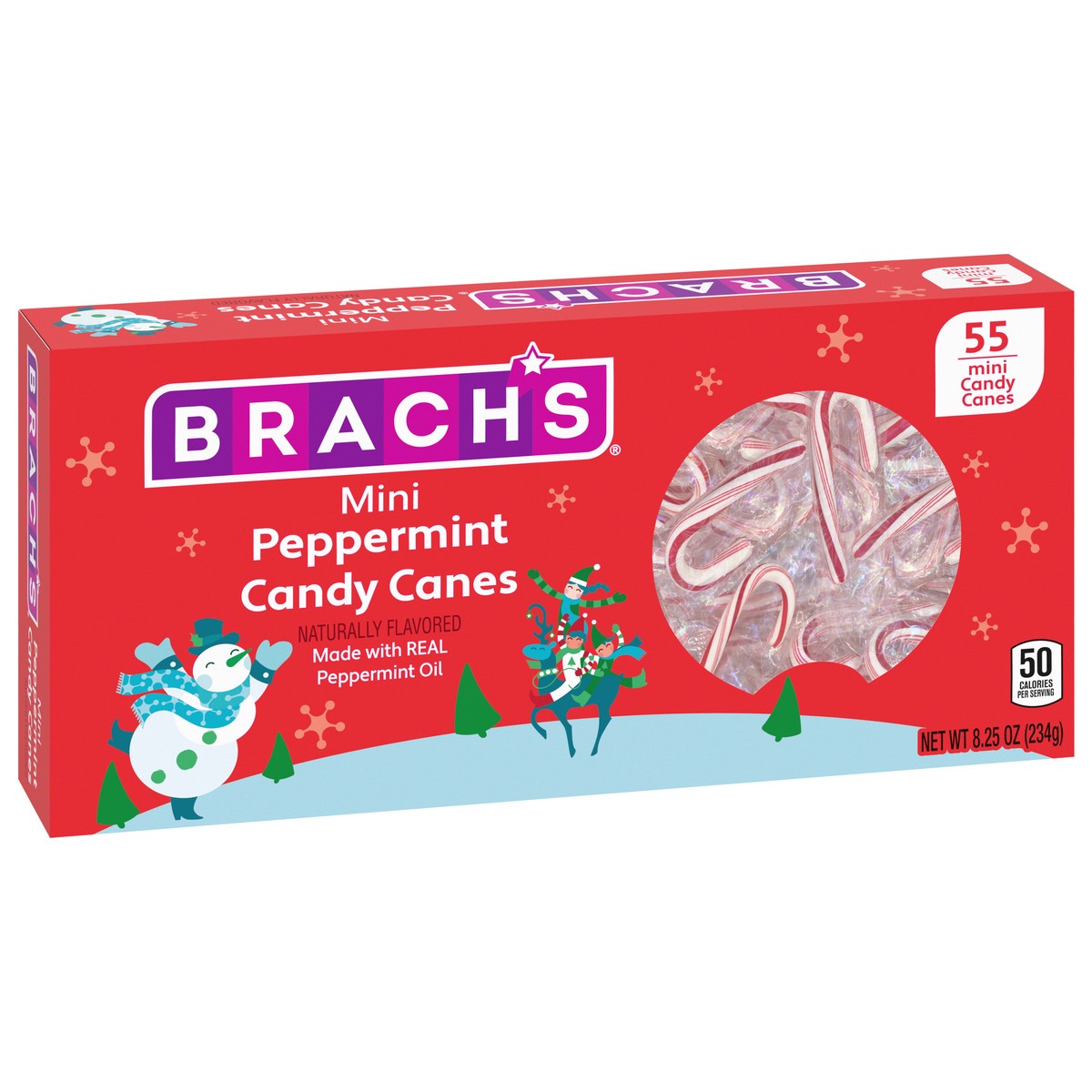 slide 2 of 9, Brach's Peppermint Candy Canes Mini 55 ea, 55 ct