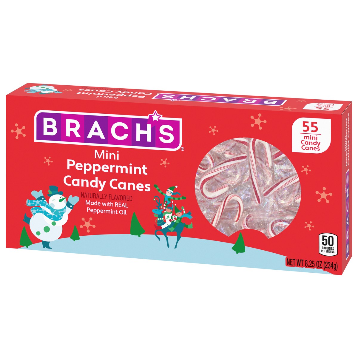slide 3 of 9, Brach's Peppermint Candy Canes Mini 55 ea, 55 ct