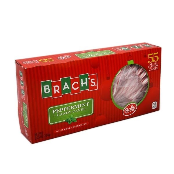 slide 1 of 2, Brach's Red & White Pepperment Mini Canes, 55 ct