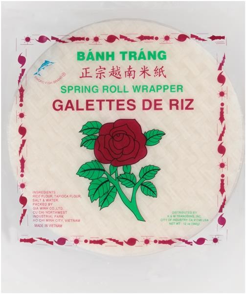 slide 1 of 1, Banh Trang Spring Roll Wrappers, 12 oz