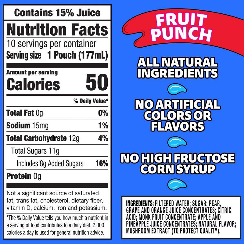 slide 9 of 9, Capri Sun Fruit Punch Juice Boxes - 10pk/6 fl oz Pouches, 10 ct; 6 fl oz