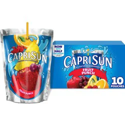 Capri Sun Fruit Punch Juice Boxes - 10pk/6 fl oz Pouches