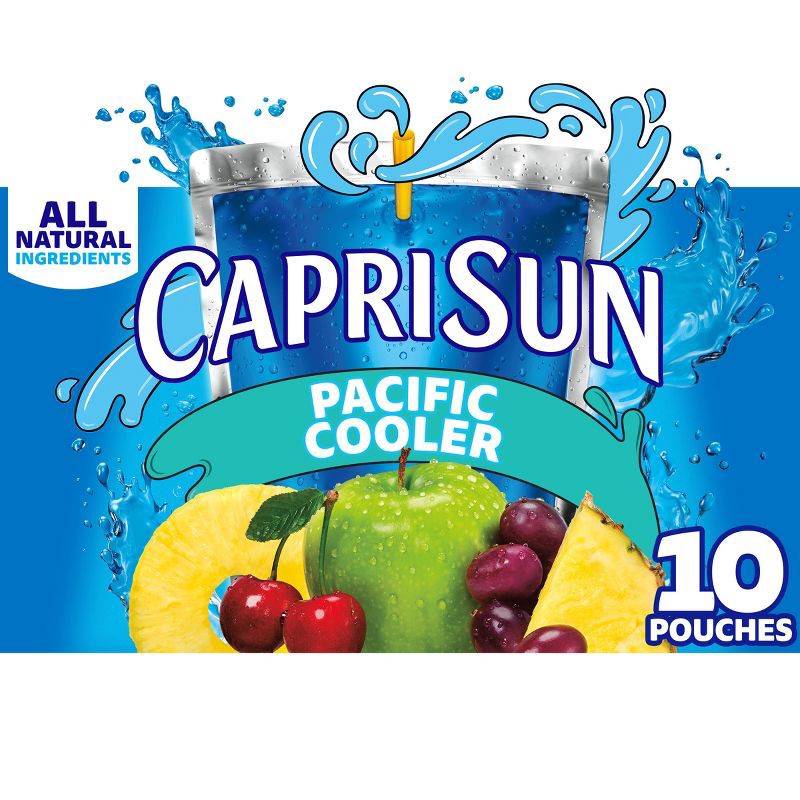 slide 1 of 9, Capri Sun Pacific Cooler Mixed Fruit Juice Boxes - 10pk/6 fl oz Pouches, 10 ct; 6 fl oz