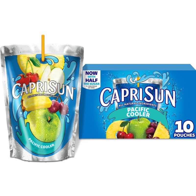 slide 1 of 14, Capri Sun Pacific Cooler Juice Pack - 10pk/6 fl oz Pouches, 10 ct; 6 fl oz