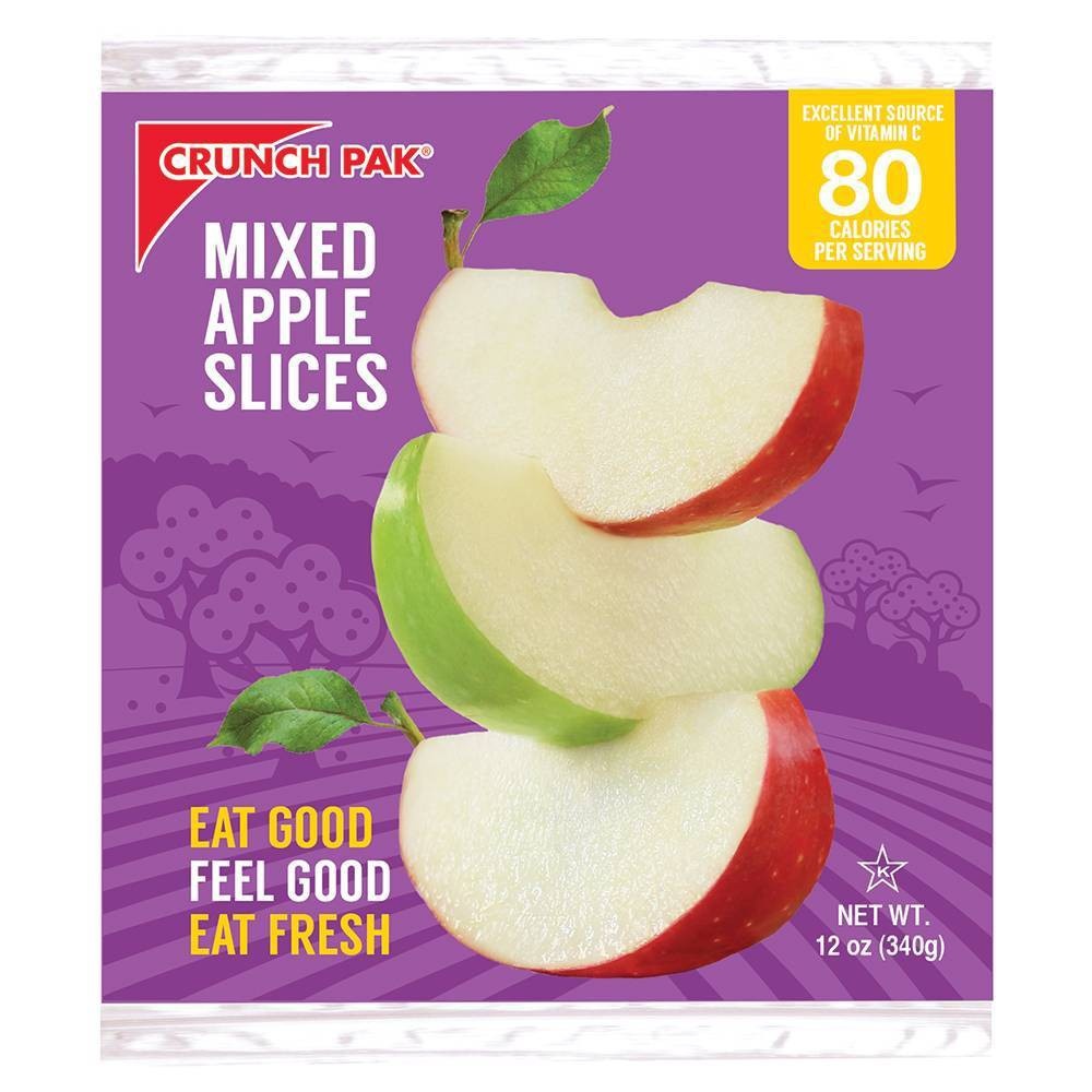 slide 1 of 1, Crunch Pak Mixed Sweet Tart Sliced Apples, 12 oz