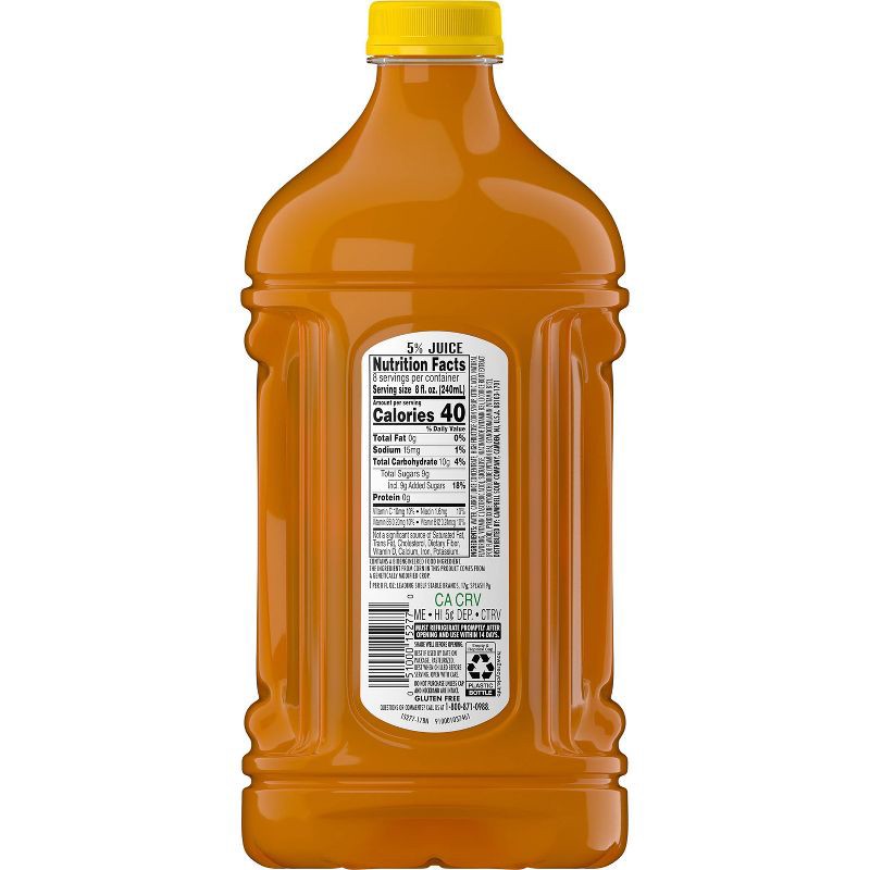 slide 8 of 8, V8 Juice V8 Splash Mango Peach Juice - 64 fl oz Bottle, 64 fl oz