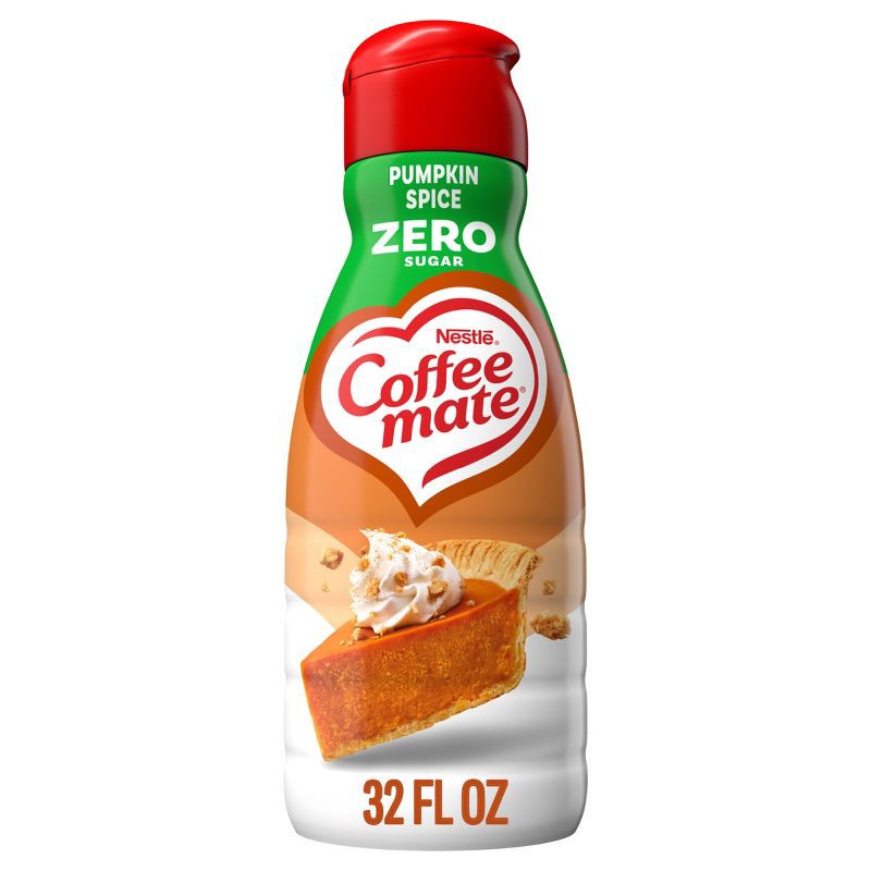 slide 1 of 10, Coffee mate Pumpkin Spice Sugar Free Liquid Coffee Creamer - 32 fl oz, 32 fl oz