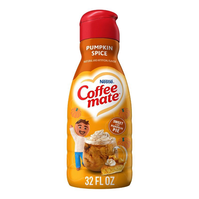 slide 1 of 10, Coffee mate Pumpkin Spice Coffee Creamer - 1qt, 1 qt