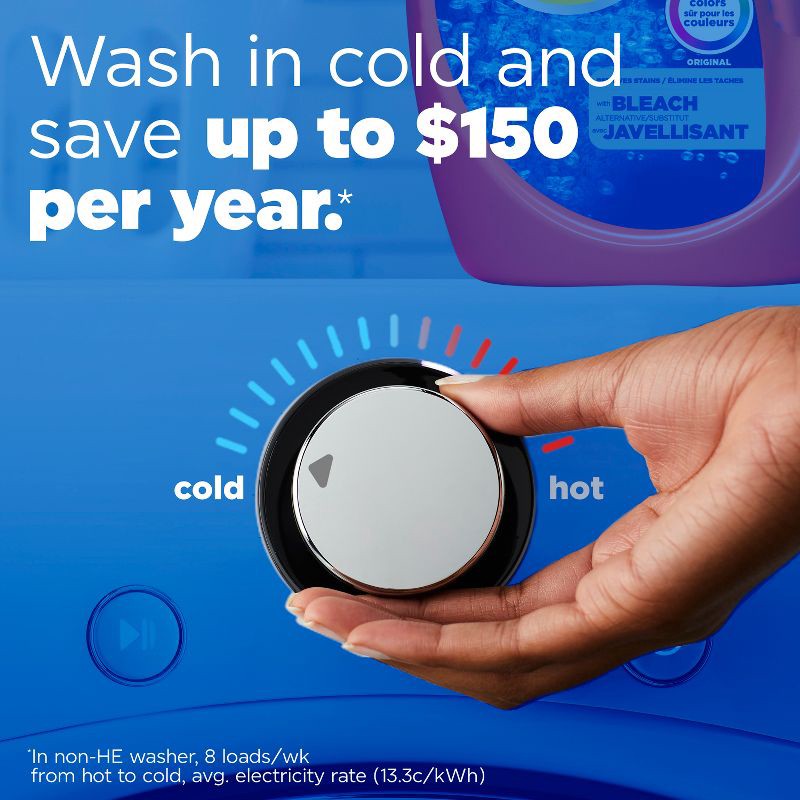 slide 5 of 8, Tide with Bleach Alternative Original Scent HE Compatible Liquid Laundry Detergent - 84 fl oz, 84 fl oz