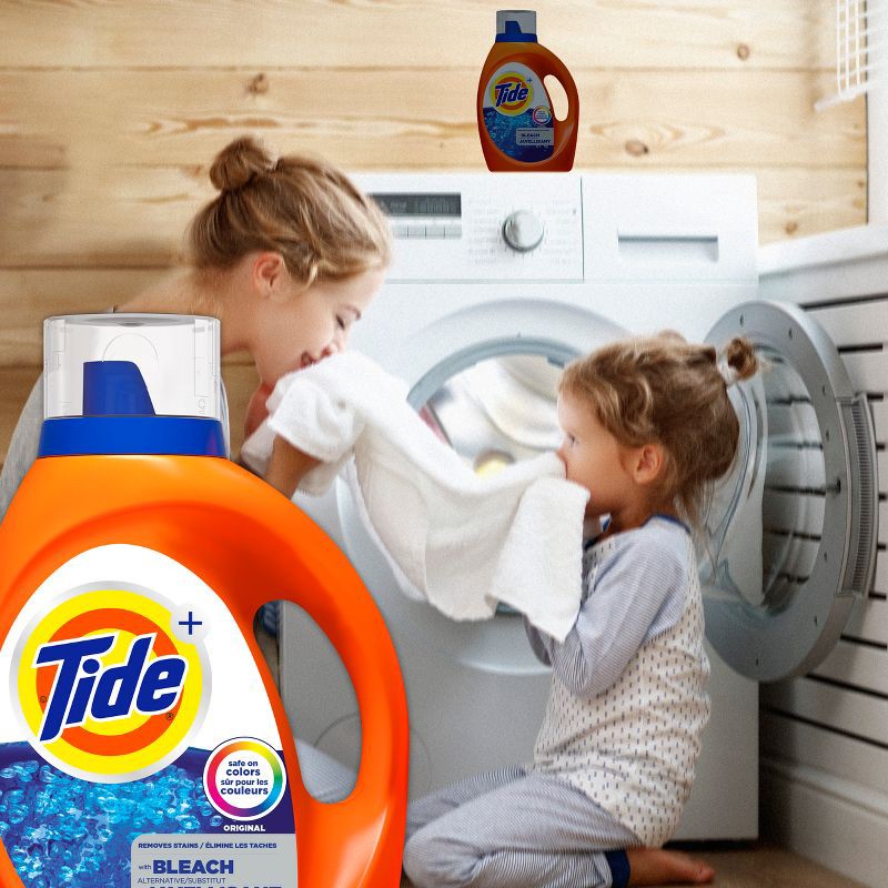 slide 6 of 8, Tide with Bleach Alternative Original Scent HE Compatible Liquid Laundry Detergent - 84 fl oz, 84 fl oz