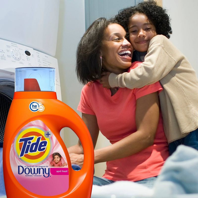 slide 2 of 11, Tide Plus Downy April Fresh HE Compatible Liquid Laundry Detergent Soap - 84 fl oz, 84 fl oz