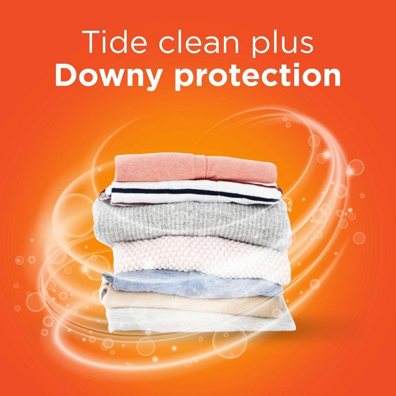 slide 5 of 11, Tide Plus Downy April Fresh HE Compatible Liquid Laundry Detergent Soap - 84 fl oz, 84 fl oz