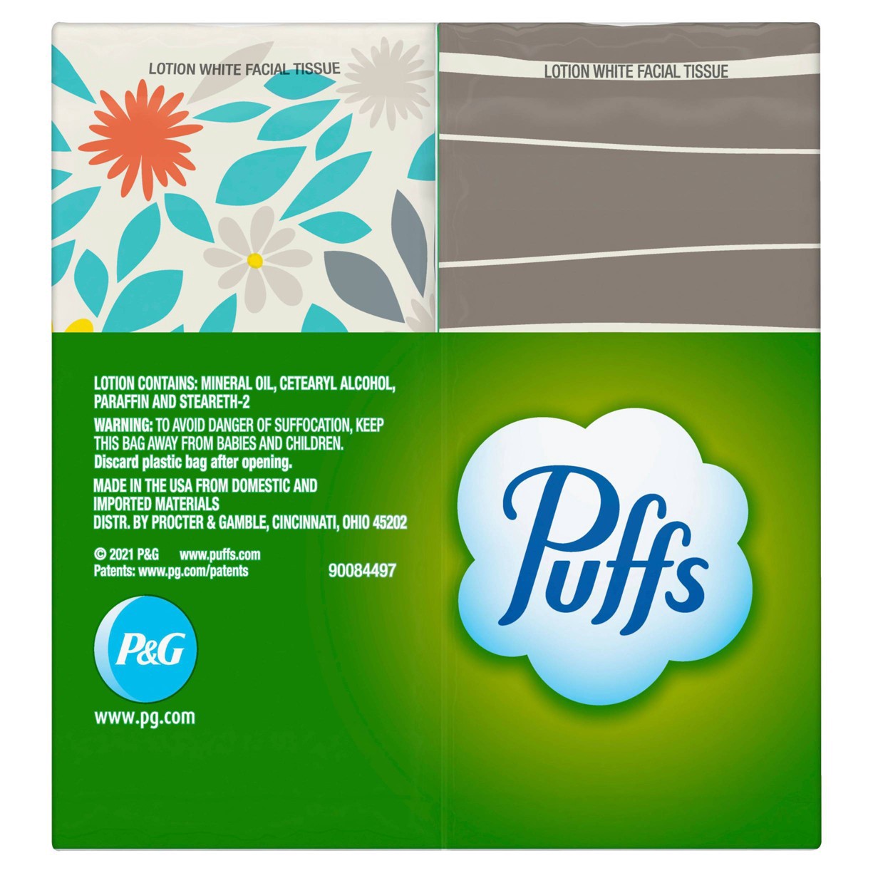 slide 5 of 5, Puffs Facial Tissue 4 ea, 4 ct