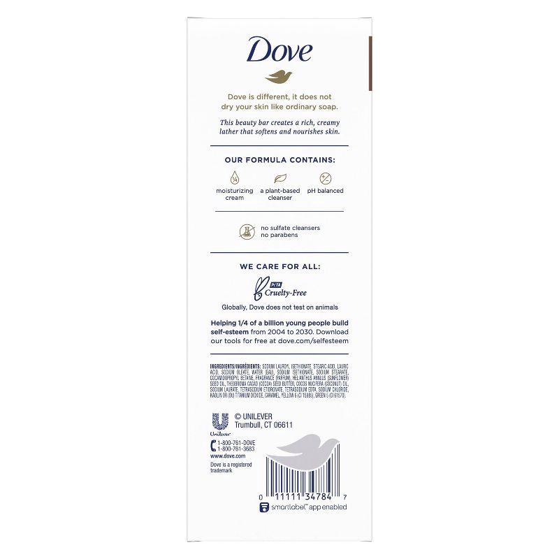 slide 3 of 6, Dove Beauty Restoring Coconut & Cocoa Butter Beauty Bar Soap – 8pk/3.75oz, 30 oz