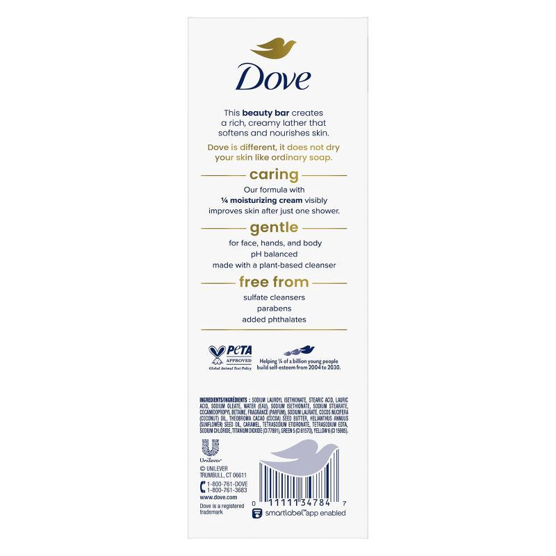 slide 11 of 12, Dove Beauty Restoring Coconut & Cocoa Butter Beauty Bar Soap – 8pk/3.75oz, 30 oz