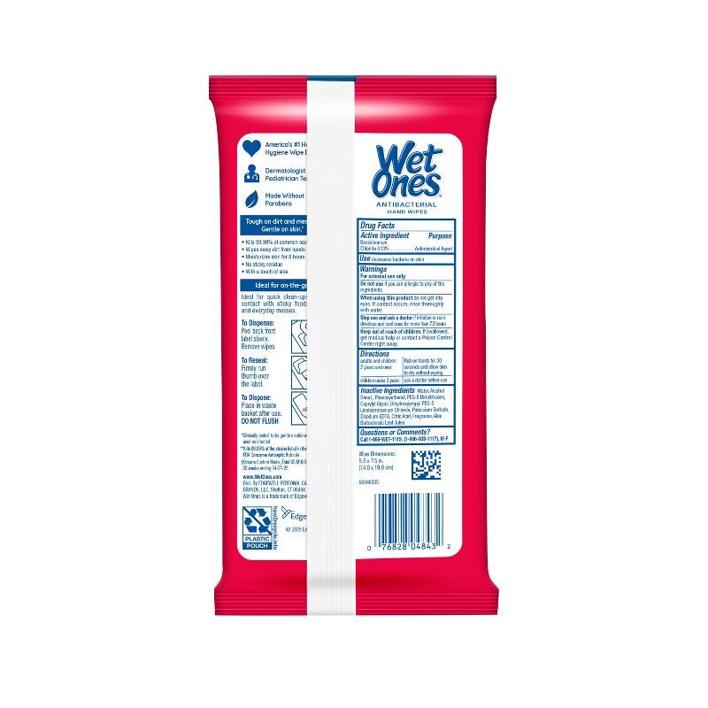 slide 2 of 7, Wet Ones Antibacterial Hand Wipes Travel Pack - Fresh - 20ct, 20 ct