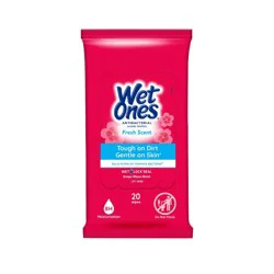 Wet Ones Antibacterial Hand Wipes Travel Pack - Fresh - 20ct