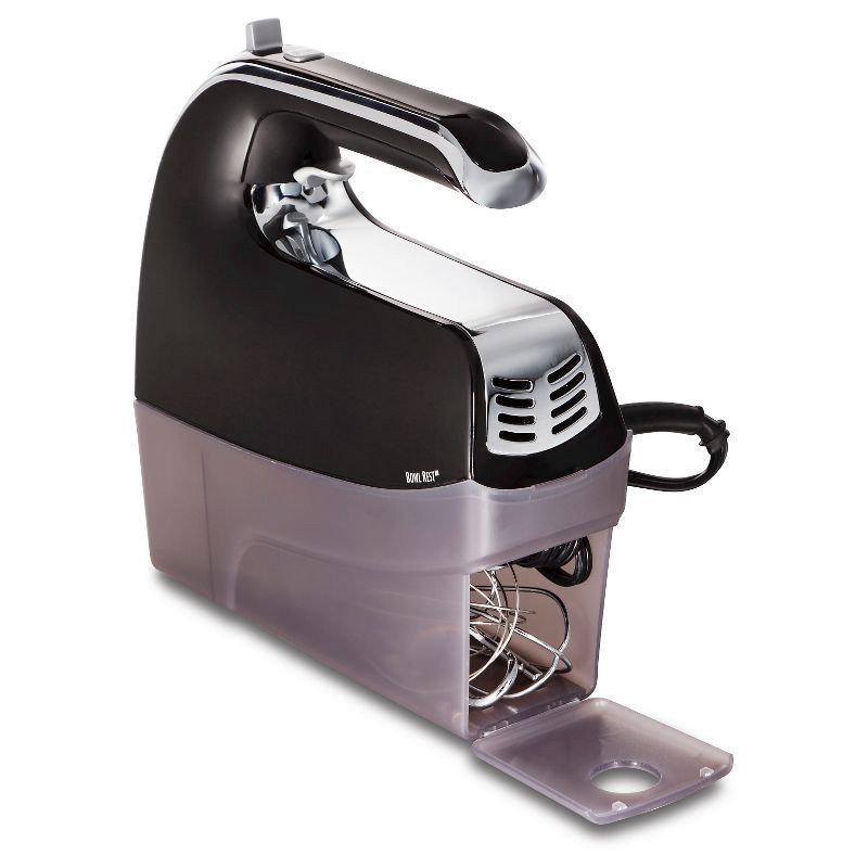 slide 2 of 8, Hamilton Beach 6-Speed Open Handle Hand Mixer with Case - Black 62620T, 1 ct