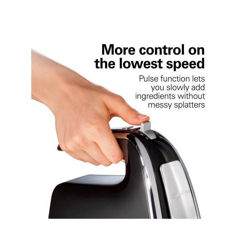 slide 7 of 8, Hamilton Beach 6-Speed Open Handle Hand Mixer with Case - Black 62620T, 1 ct