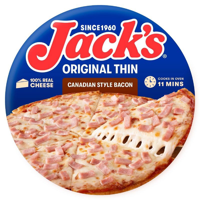 slide 1 of 8, Jack's Original Canadian Bacon Frozen Pizza - 14.9oz, 14.9 oz