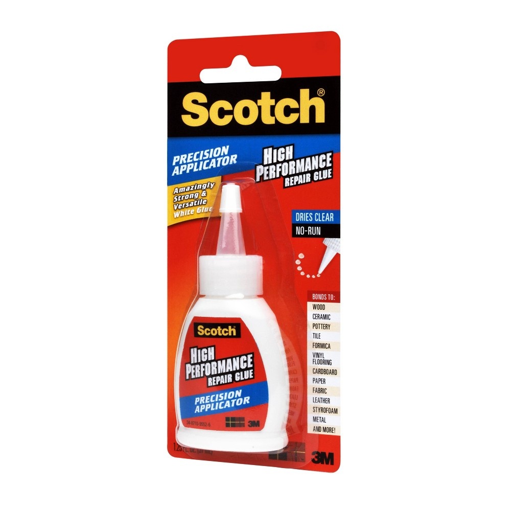 slide 2 of 3, Scotch Precision Applicator High Performance Repair Glue, 1.25 oz