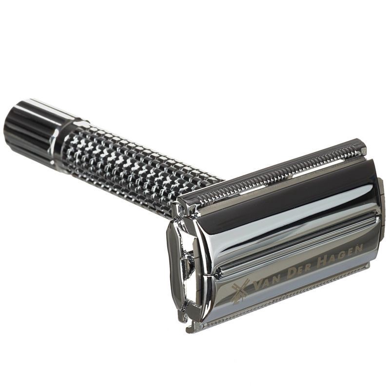 slide 2 of 3, Van der Hagen Safety Razor with 5 Razor Blades, 1 ct
