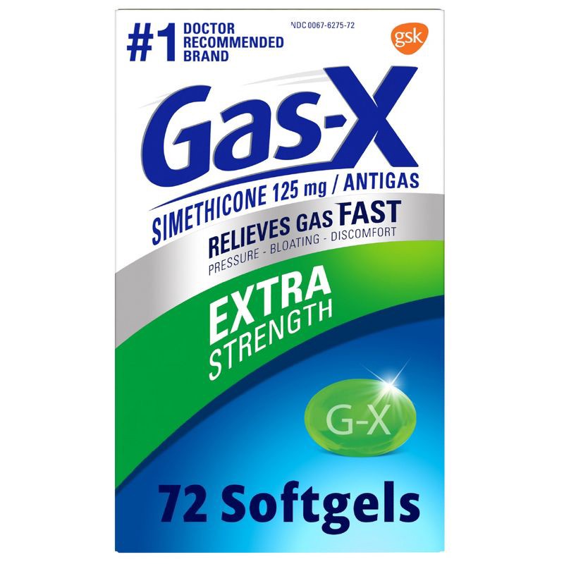 slide 1 of 9, Gas-X Extra Strength Softgel for Gas Relief - 72ct, 72 ct