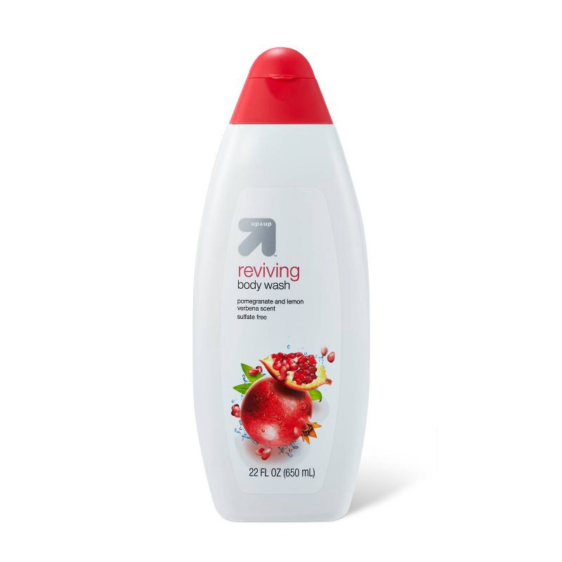 slide 1 of 4, Pomegranate and Lemon Verbena Body Wash - 22 fl oz - up&up™, 22 fl oz