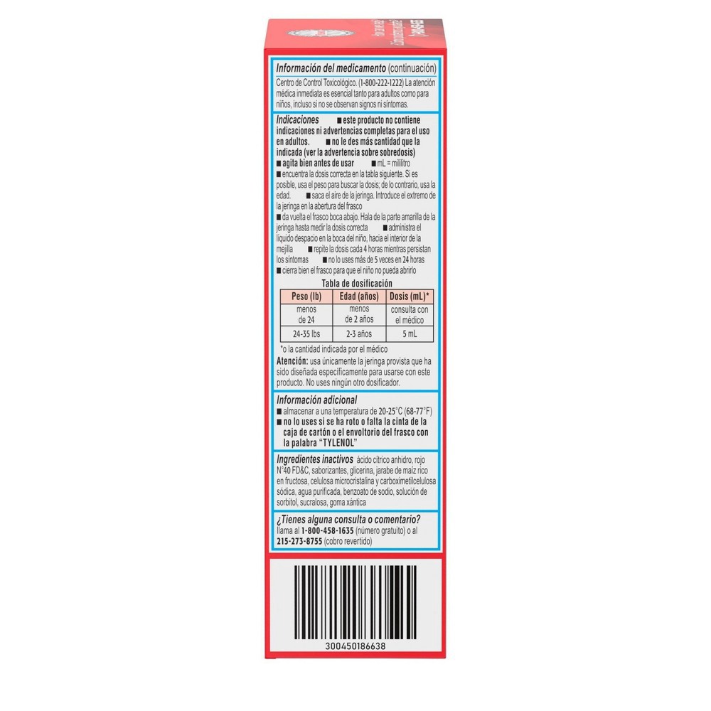 slide 5 of 6, Infant Tylenol Pain Reliever Cherry 2 fl oz, 2 fl oz