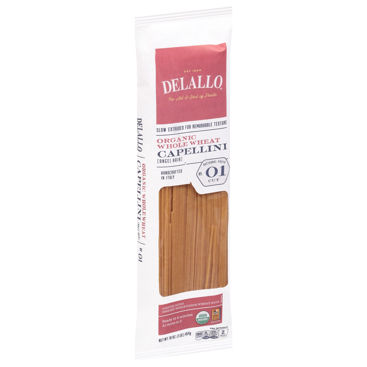 slide 6 of 13, DeLallo Organic Whole Wheat Capellini 16 oz, 16 oz