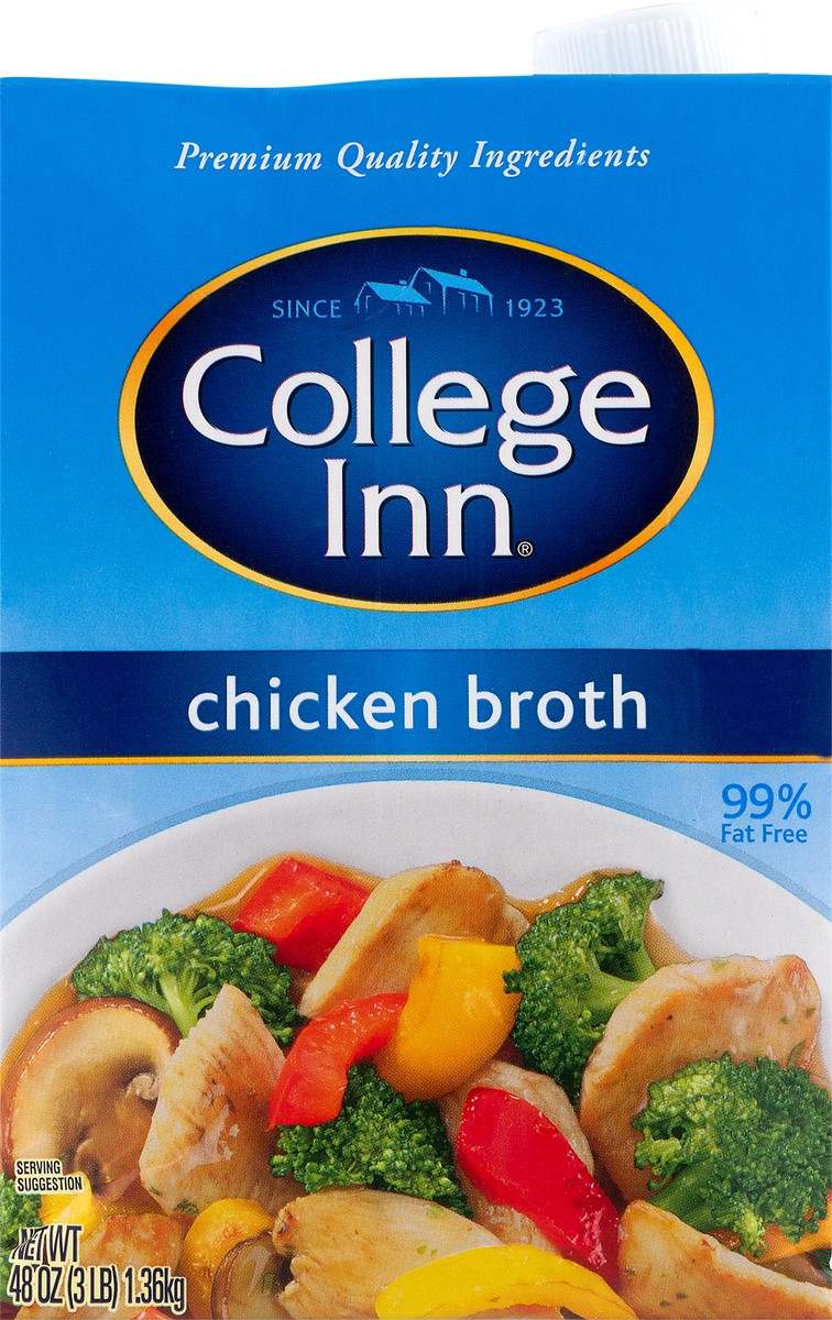 slide 4 of 11, College Inn 99% Fat Free Chicken Stock, 48 oz