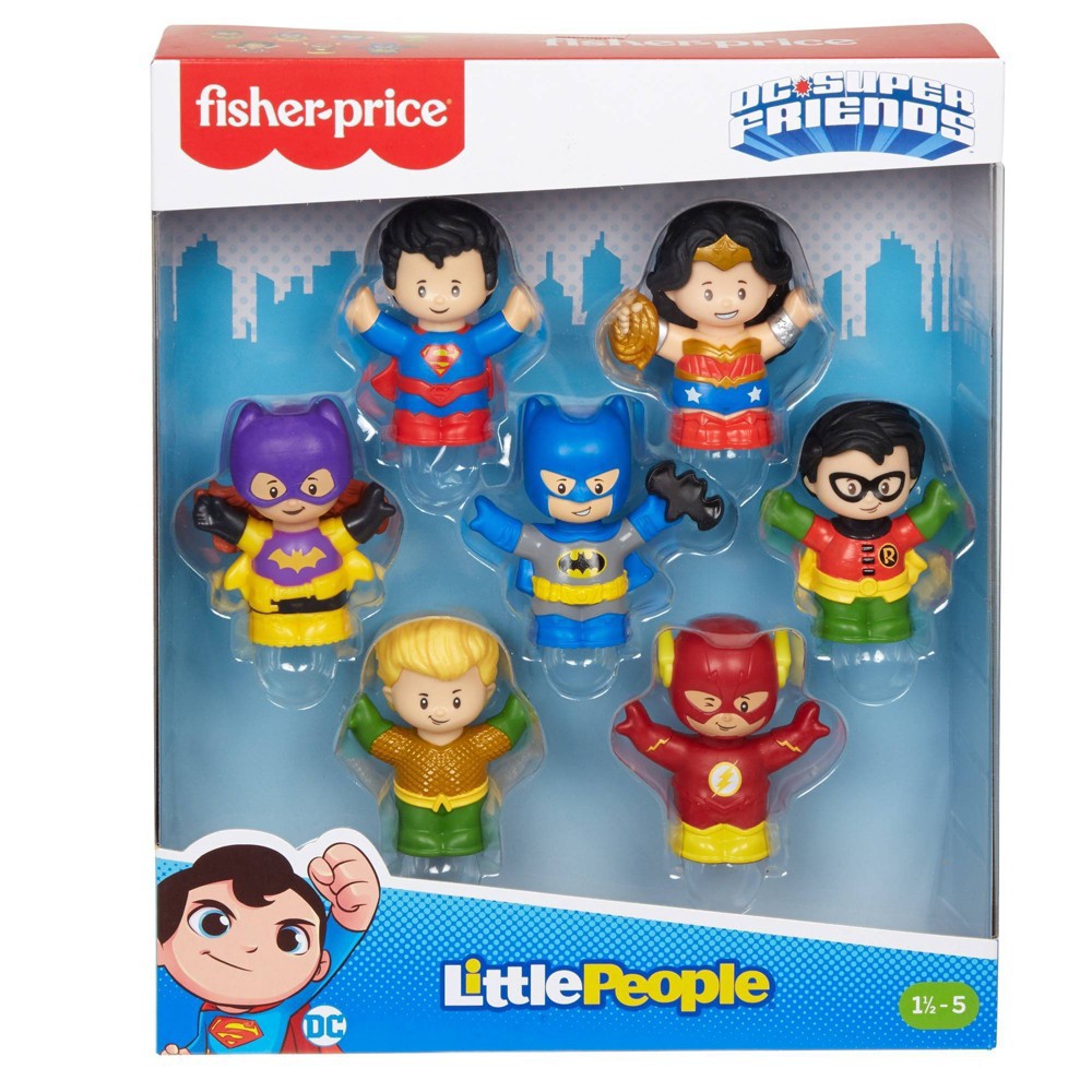 slide 5 of 5, Fisher-Price Little People DC Super Friends Figures 7pk (Target Exclusive), 7 ct