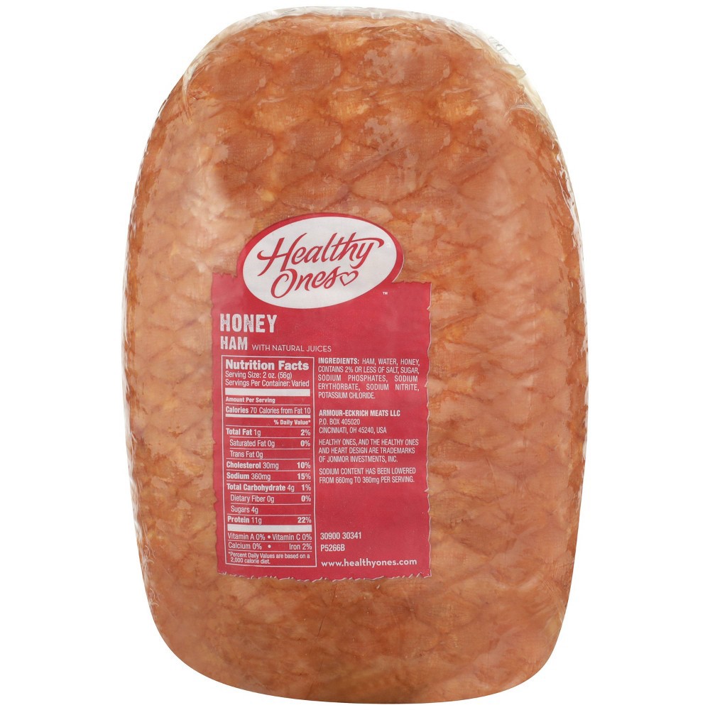 slide 4 of 4, Healthy Ones Honey Ham - Deli Fresh Sliced, per lb