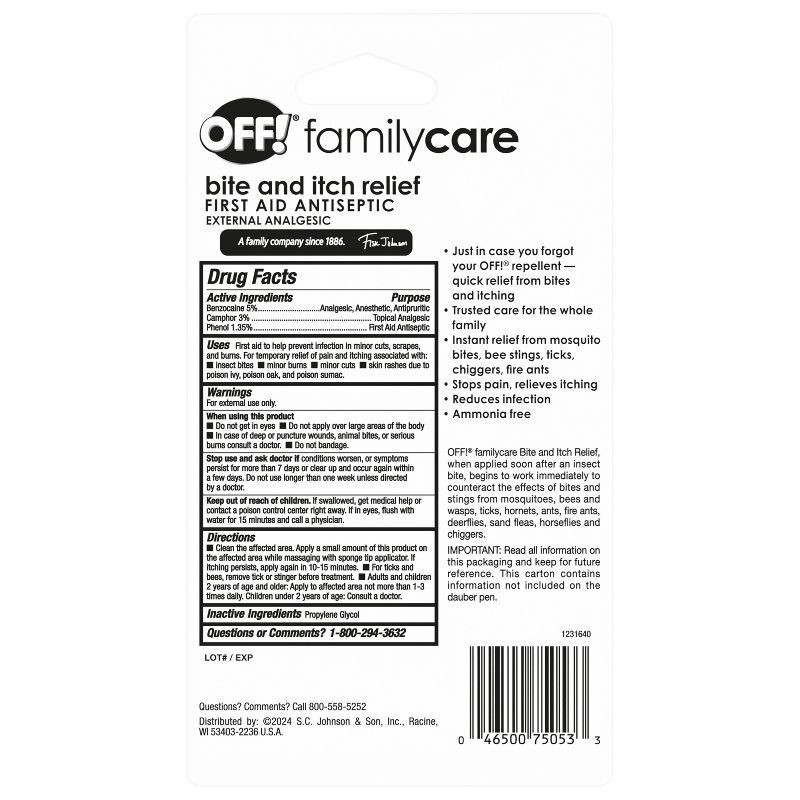 slide 8 of 8, OFF!.Bug Bite and Mosquito Itch Relief Pen - 0.5 fl oz, 0.5 fl oz
