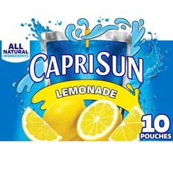 Capri Sun Lemonade Juice Boxes - 10pk/6 fl oz Pouches