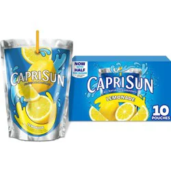 Capri Sun Lemonade Juice Boxes - 10pk/6 fl oz Pouches