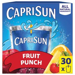 Capri Sun Fruit Punch Juice Boxes - 30pk/6 fl oz Pouches
