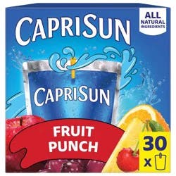 Capri Sun Fruit Punch Juice Boxes - 30pk/6 fl oz Pouches