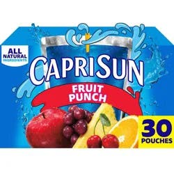 Capri Sun Fruit Punch Juice Boxes - 30pk/6 fl oz Pouches