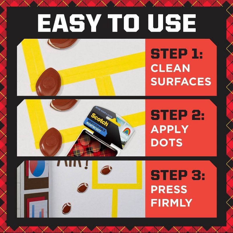 slide 7 of 13, Scotch 18ct Restickable Mounting Dots, 18 ct