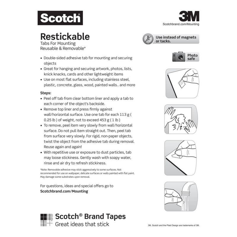 slide 10 of 13, Scotch 18ct Restickable Mounting Dots, 18 ct