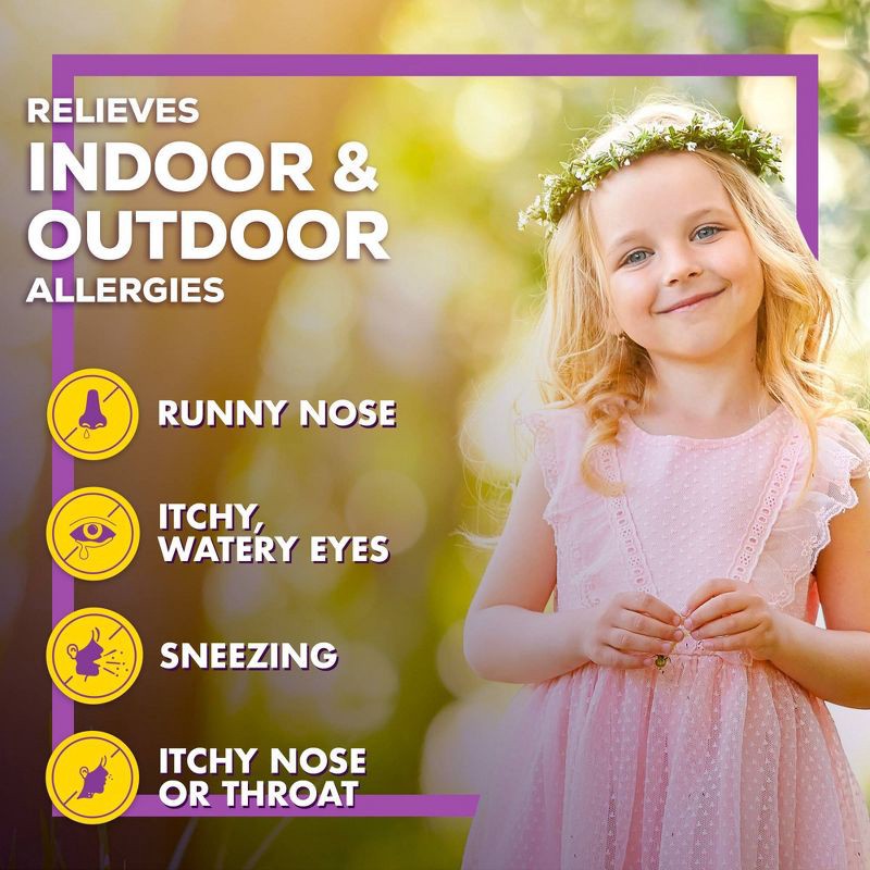 slide 5 of 8, Children's Allegra 12 Hour Allergy Relief Oral Suspension - Berry Flavor - Fexofenadine Hydrochloride - 8 fl oz, 8 fl oz