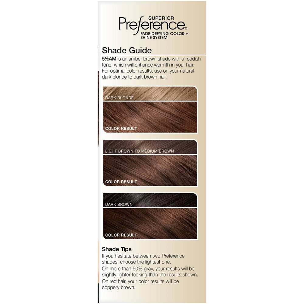 slide 4 of 8, L'Oreal Paris Superior Preference Fade-Defying Color + Shine System - 5.5AM Medium Copper Brown - 1 Kit, 1 ct